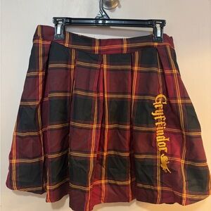 Harry Potter, Gryffindor Plaid Skirt - Red and Gold